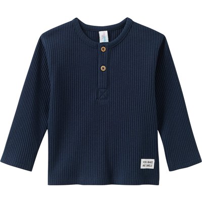 Baby Langarmshirt mit Rippstruktur