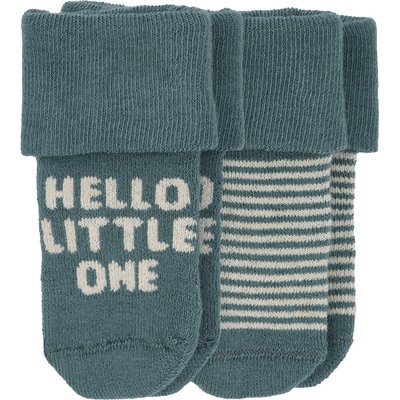 2 Paar Newborn Socken mit Umschlagbündchen