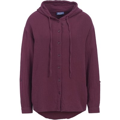 Damen Musselin-Bluse mit Kapuze