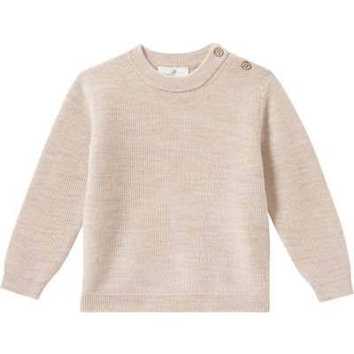 Baby Merino-Strickpullover unifarben