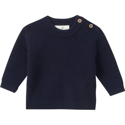 Newborn Merino-Strickpullover unifarben
