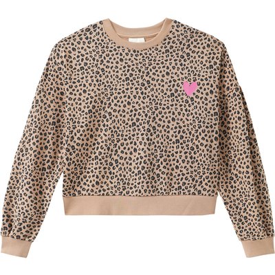 Mädchen Sweatshirt mit Leo-Print