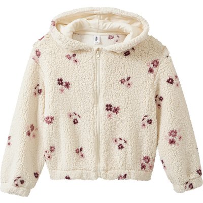 Mädchen Plüschjacke mit Allover-Muster