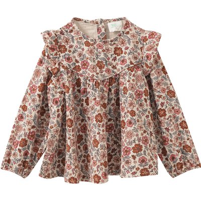 Mädchen Musselin-Bluse mit Blümchen