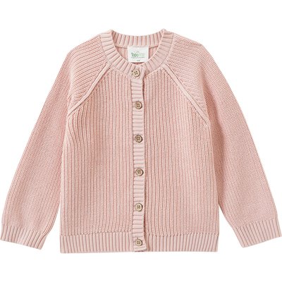 Mädchen Strickjacke mit Rippstruktur