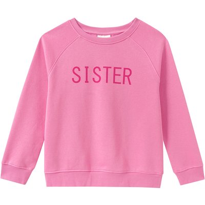 Mädchen Sweatshirt mit Flock-Print