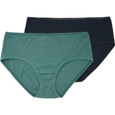 2 Damen Pantys mit feiner Struktur