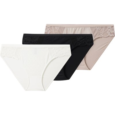 3 Damen Slips mit Spitze