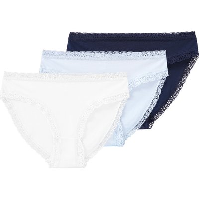 3 Damen Slips mit Spitze