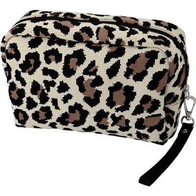 Damen Kosmetiktasche mit Leo-Muster