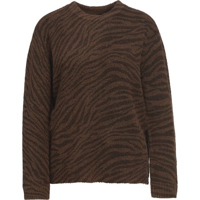Damen Strickpullover mit Leo-Muster