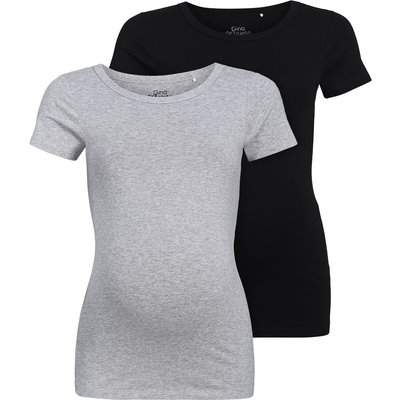 2 Umstands-T-Shirts im Basic-Look