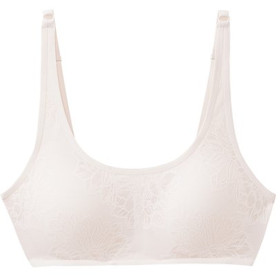 Damen Seamless-Bustier mit zarter Spitze