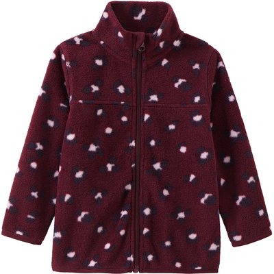 Mädchen Fleecejacke mit Leo-Muster