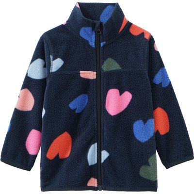 Mädchen Fleecejacke mit Herzen