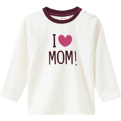 Baby Langarmshirt mit Flock-Print