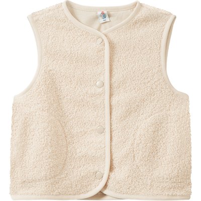 Mädchen Teddyweste mit Knopfleiste