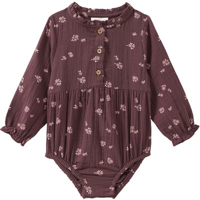 Baby Musselin-Body mit Blümchen