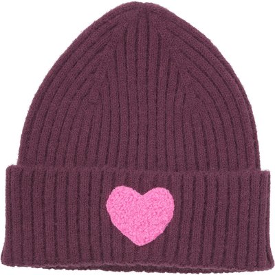 Mädchen Strickmütze mit Applikation