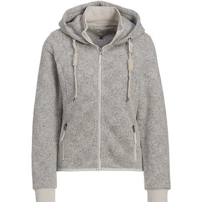 Damen Strickfleece-Jacke mit Kapuze