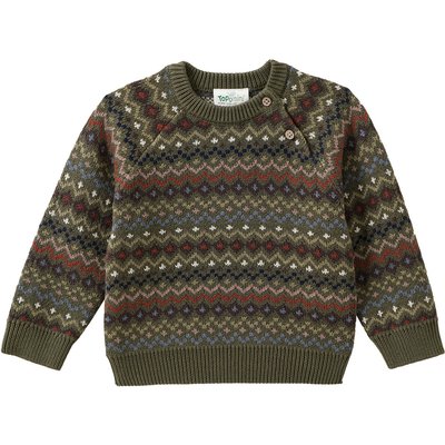 Baby Strickpullover mit Norwegermuster