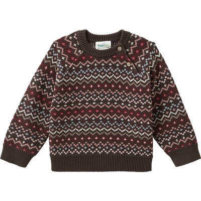 Baby Strickpullover mit Norwegermuster