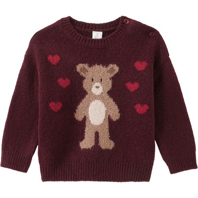 Baby Strickpullover mit Bären-Motiv