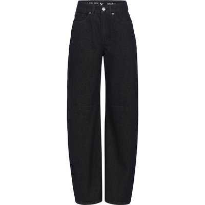 Damen Barrel-Jeans in Denim-Optik