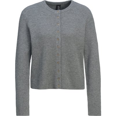 Damen Strickjacke mit Herzknöpfen