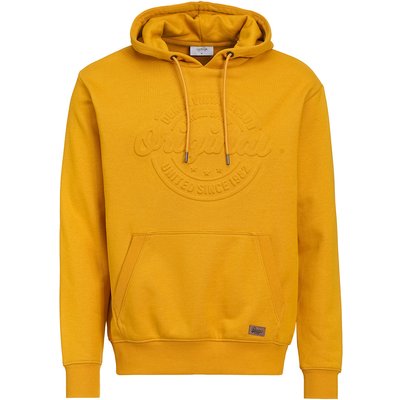 Herren Hoodie mit geprägtem Schriftzug