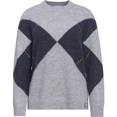 Damen Strickpullover mit Rautenmuster
