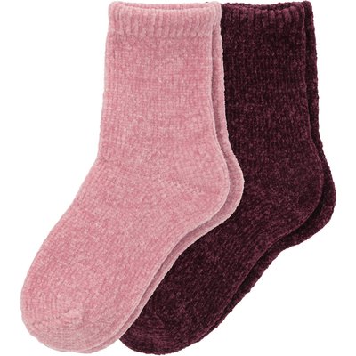 2 Paar Mädchen Socken aus Chenille