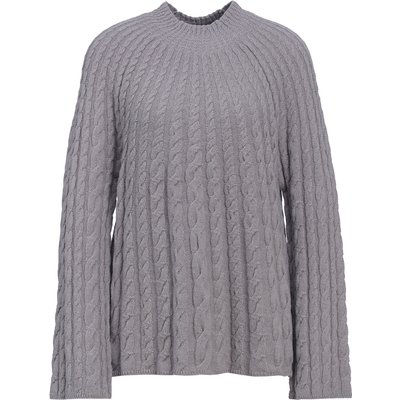 Damen Strickpullover mit Zopfmuster