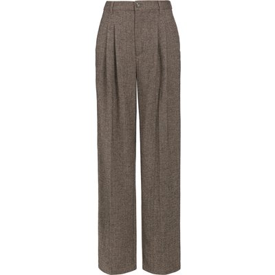 Damen Wide-Leg-Hose mit Allover-Muster