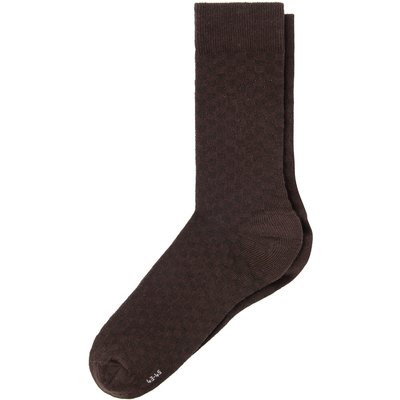 1 Paar Herren Socken mit Jaquard-Muster