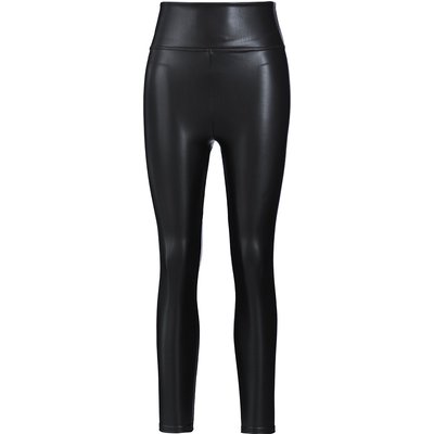 Damen Thermo-Leggings in Leder-Optik