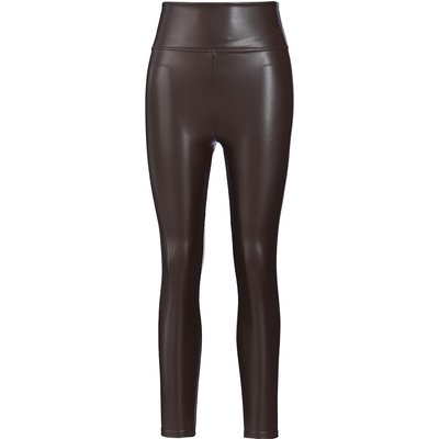 Damen Thermo-Leggings in Leder-Optik