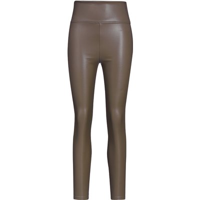 Damen Thermoleggings in Leder-Optik