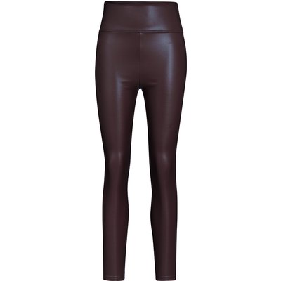 Damen Thermoleggings in Leder-Optik