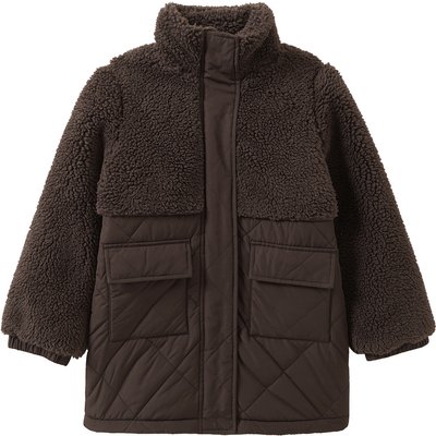 Mädchen Jacke mit Teddyplüsch