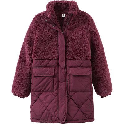 Mädchen Jacke mit Teddyplüsch