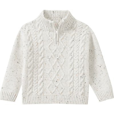 Jungen Strickpullover mit Stehkragen