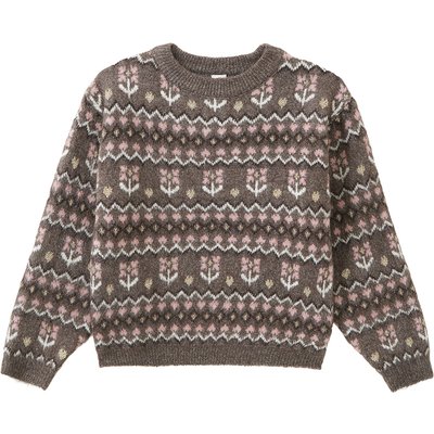 Mädchen Strickpullover mit Effektgarn