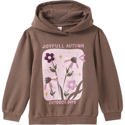 Mädchen Hoodie mit Blumen-Print