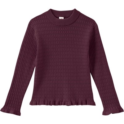 Mädchen Pullover mit Ajour-Muster