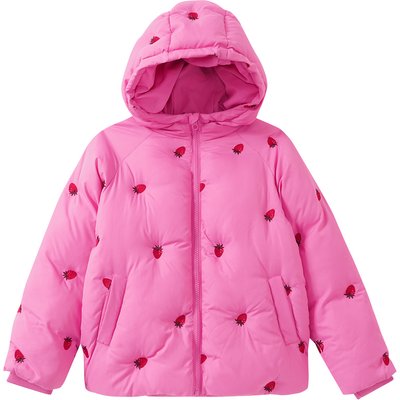 Mädchen Pufferjacke mit Erdbeer-Motiven