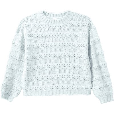 Mädchen Strickpullover unifarben