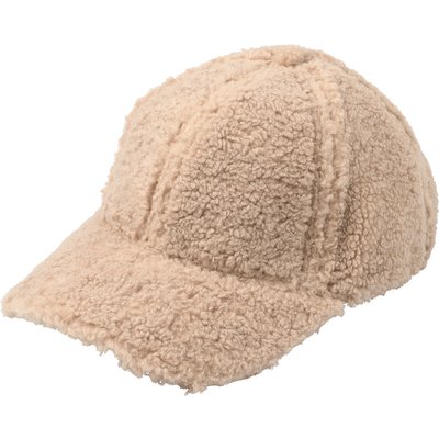 Damen Kappe mit Teddy-Struktur