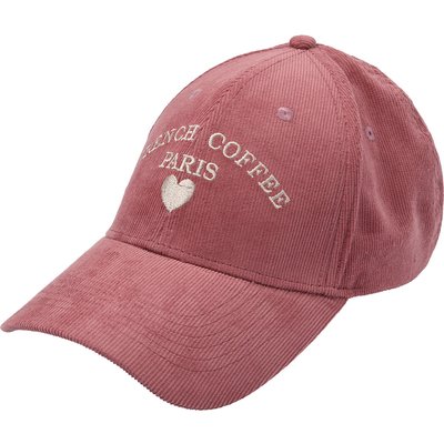 Damen Cord-Kappe mit Schriftzug