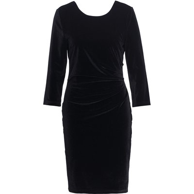 Damen Samtkleid mit 3/4-Arm